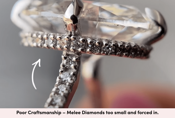 Diamond too small best sale